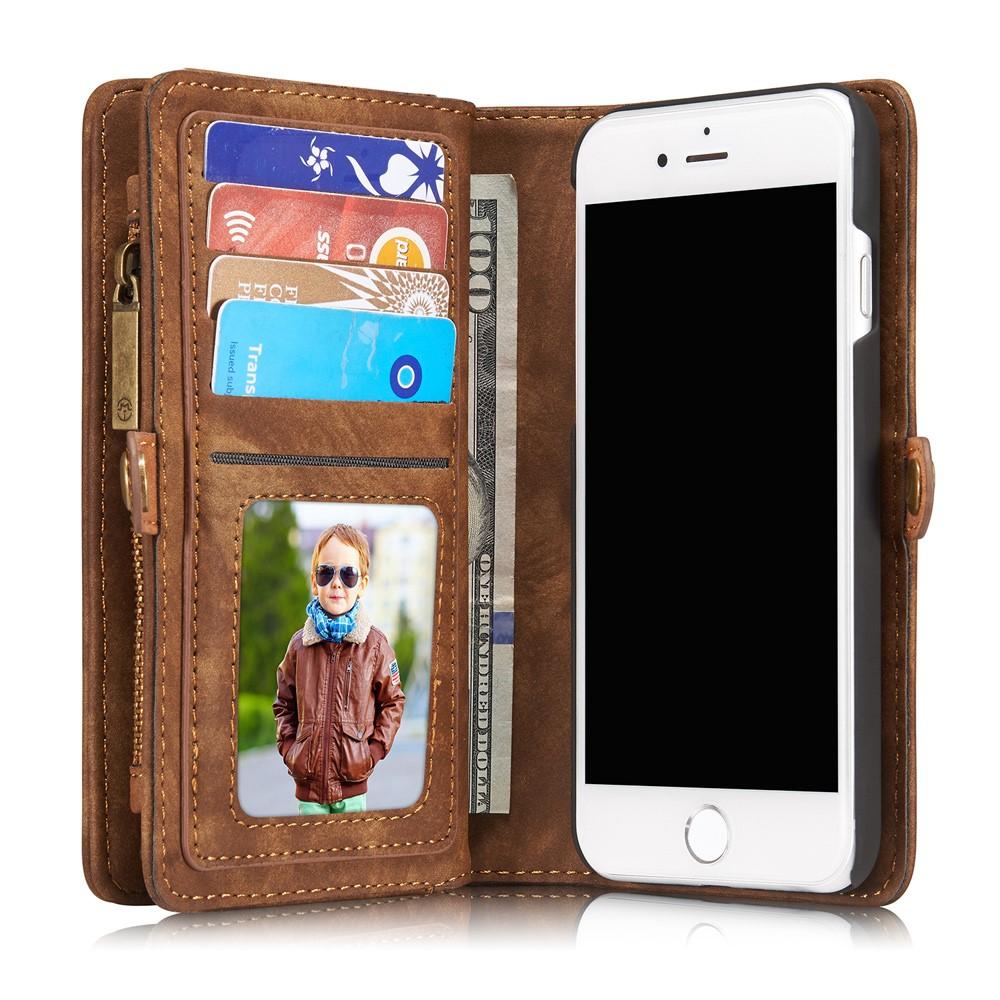 Cover portafoglio Multi-Slot iPhone SE (2020) marrone