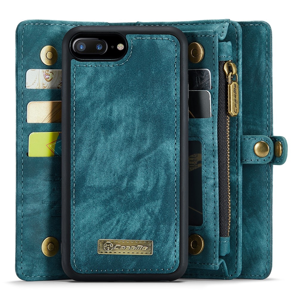 Cover portafoglio Multi-Slot iPhone 7 Plus/8 Plus Blu