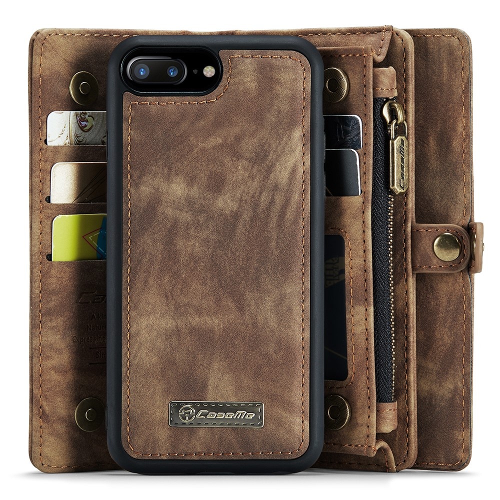 Cover portafoglio Multi-Slot iPhone 7 Plus/iPhone 8 Plus Marrone