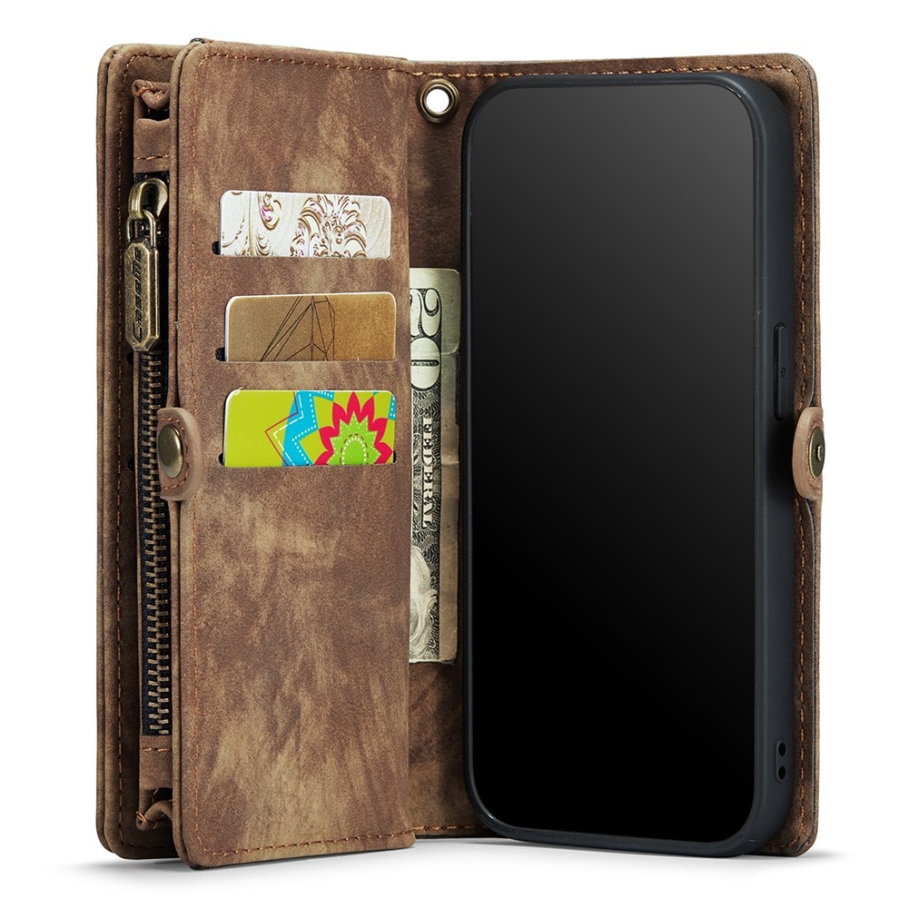 Cover portafoglio Multi-Slot iPhone 7 Plus/8 Plus Marrone