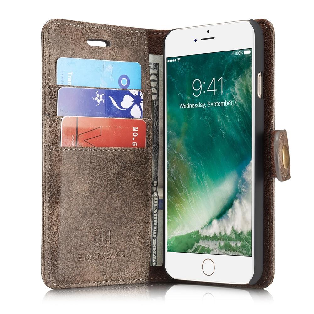 Cover portafoglio Magnet Wallet iPhone 8 Brown