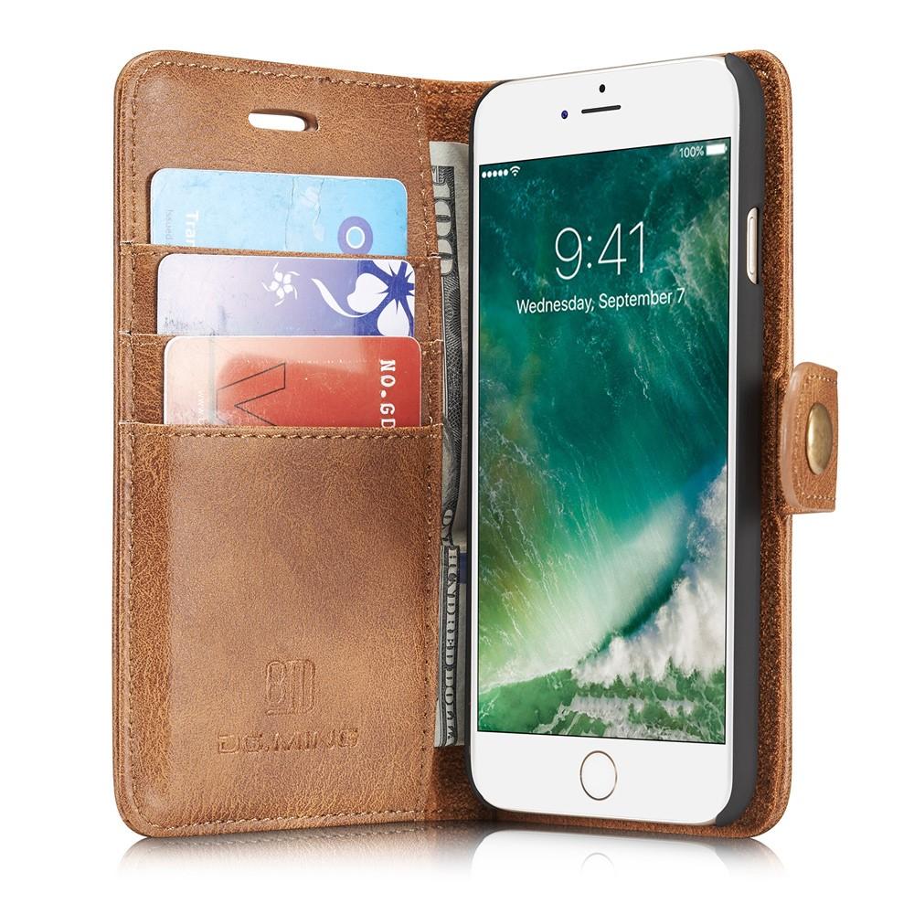 Cover portafoglio Magnet Wallet iPhone SE (2022) Cognac