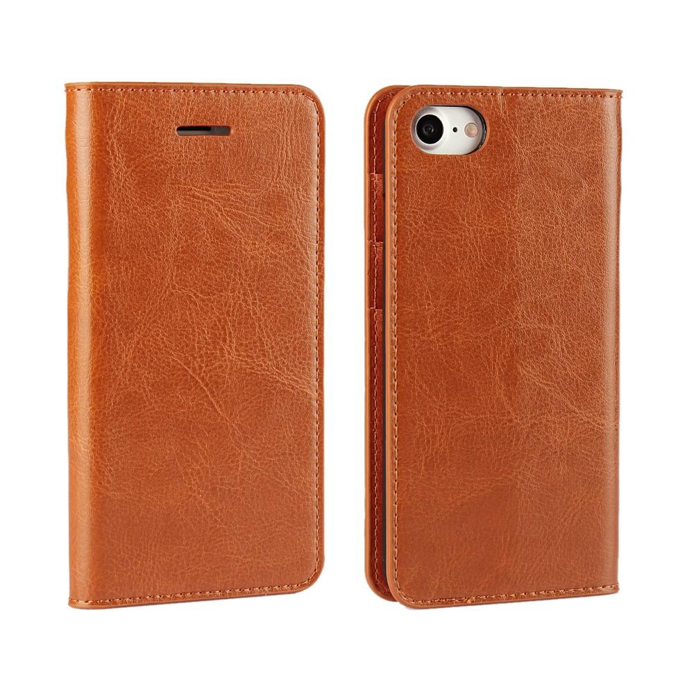 Cover Portafoglio in vera pelle iPhone 7/8/SE Marrone