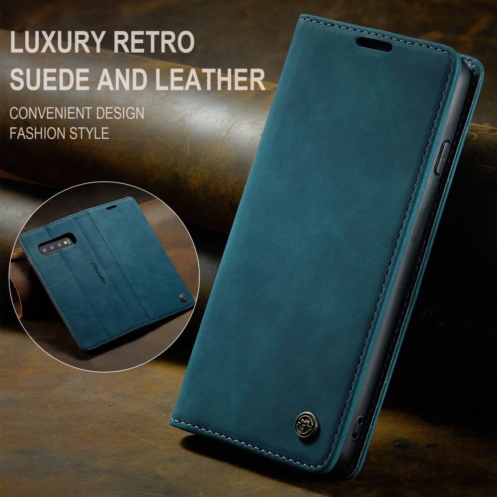Custodie a portafoglio sottili Samsung Galaxy S10 Blu
