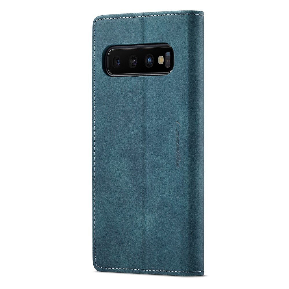 Custodie a portafoglio sottili Samsung Galaxy S10 blu