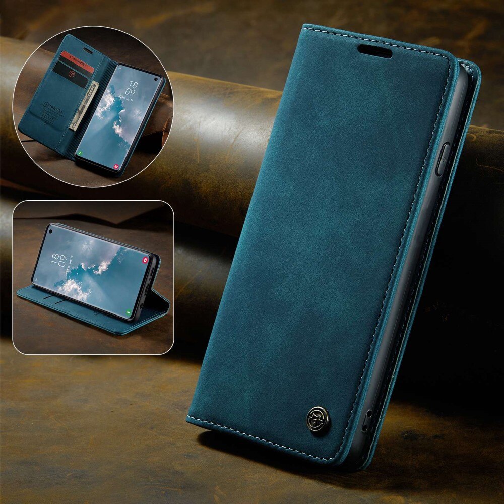 Custodie a portafoglio sottili Samsung Galaxy S10 Blu