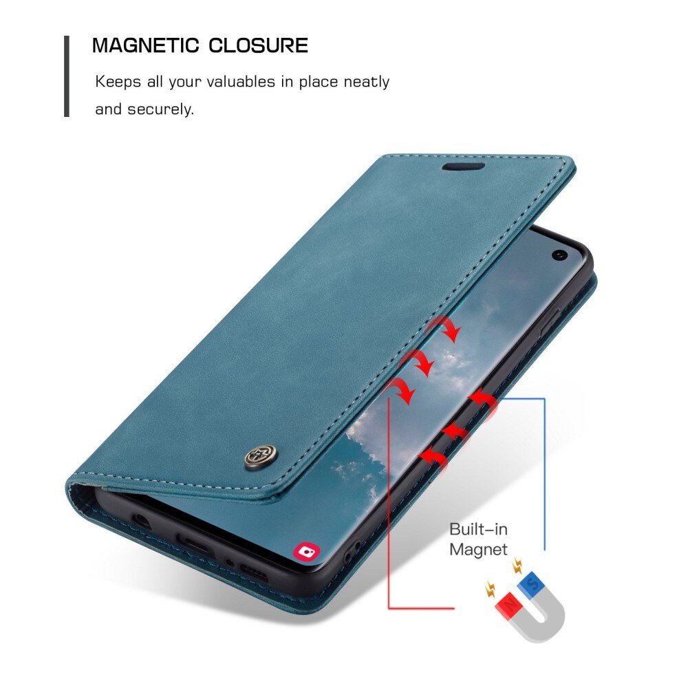 Custodie a portafoglio sottili Samsung Galaxy S10 Blu