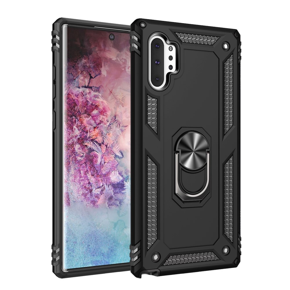 Cover ibride con anello Samsung Galaxy Note 10 Plus nero