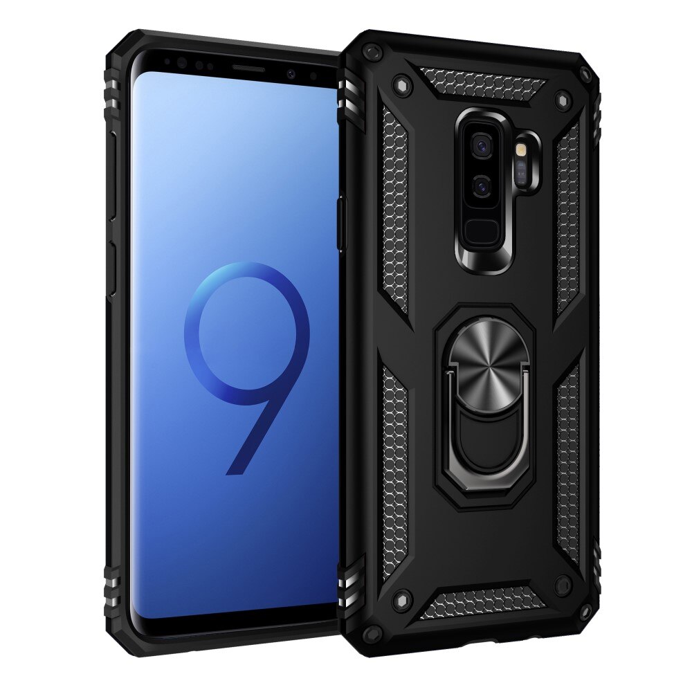 Cover ibride con anello Samsung Galaxy S9 Plus nero