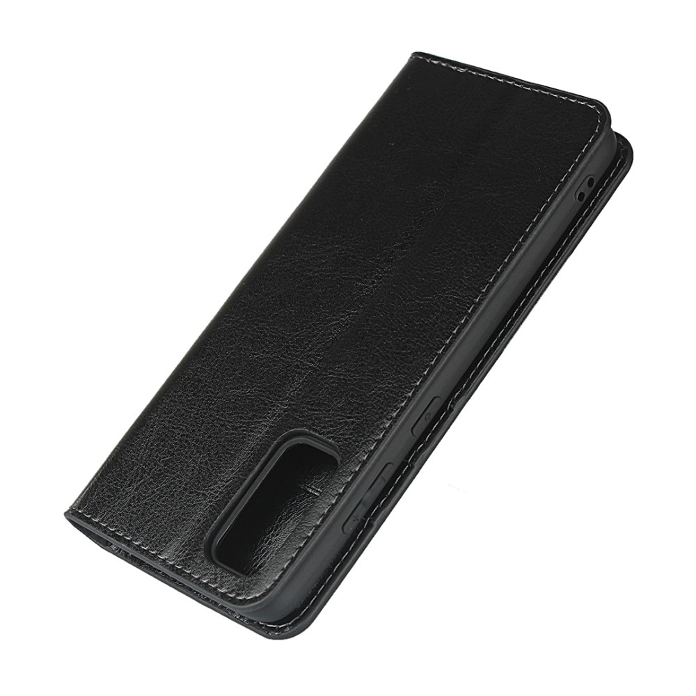 Cover Portafoglio in vera pelle Samsung Galaxy S20 nero