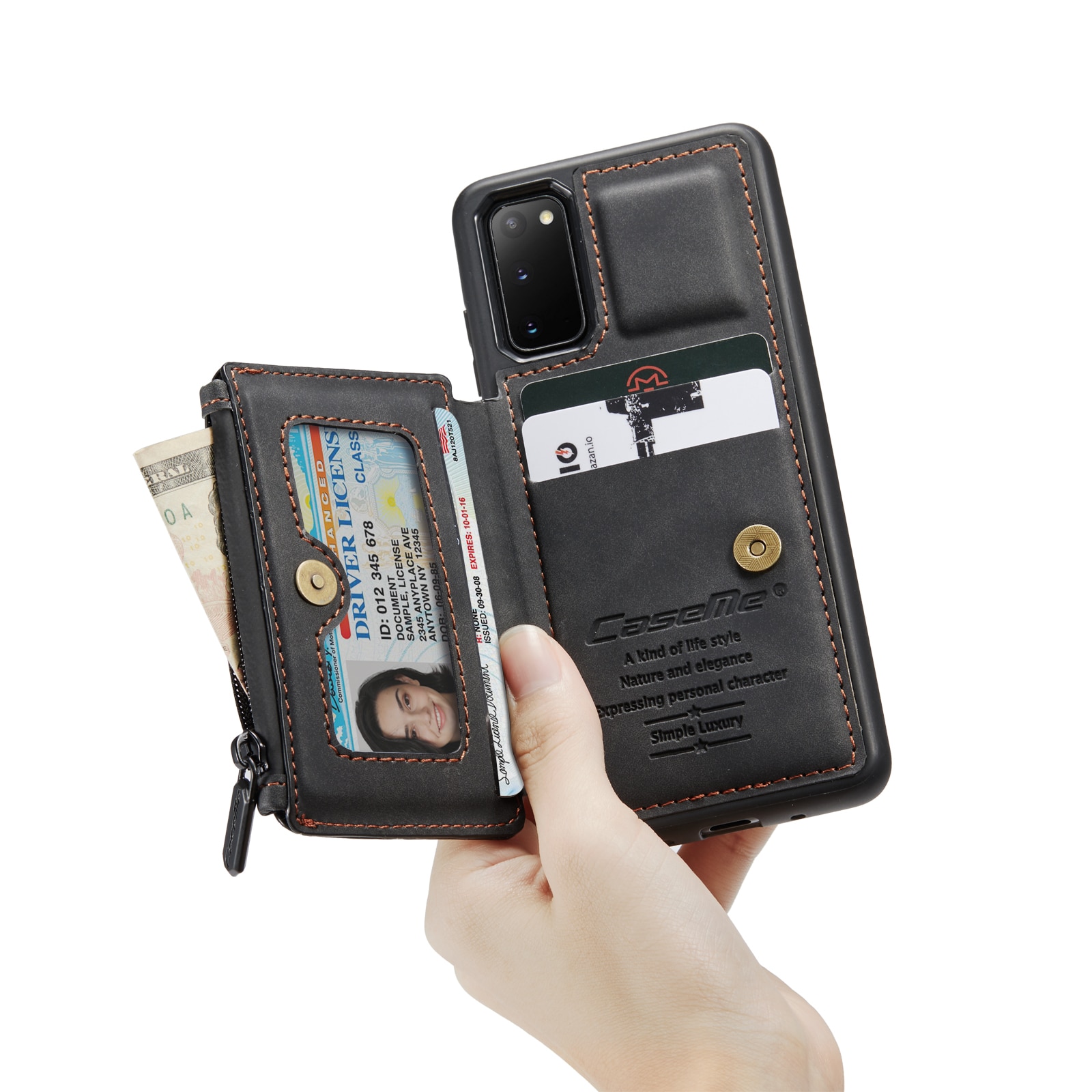 Cover Multi-Slot Samsung Galaxy S20 Nero