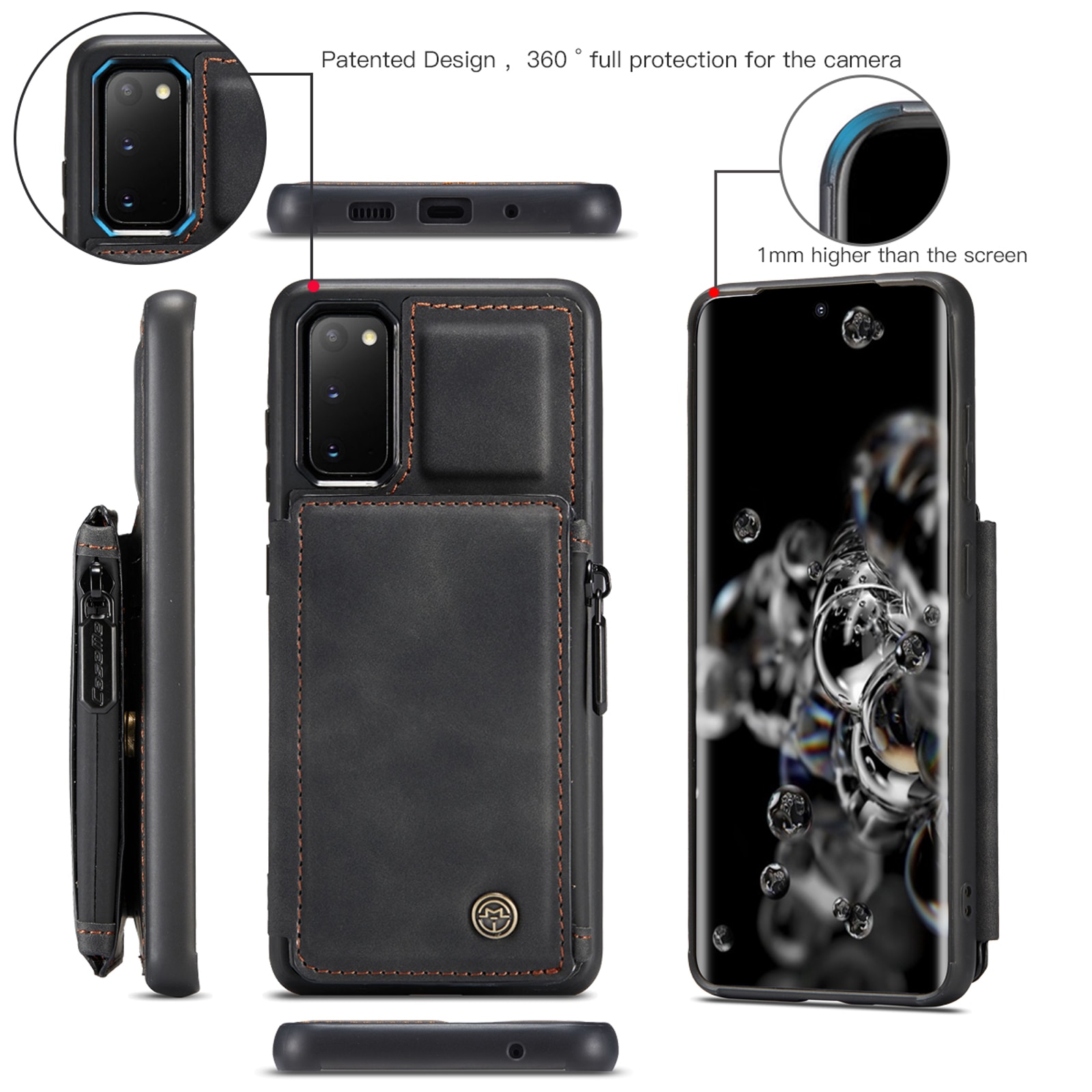 Cover Multi-Slot Samsung Galaxy S20 Nero