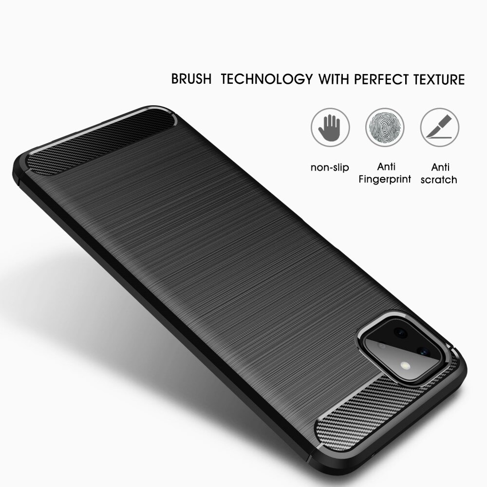 Cover TPU Brushed Samsung Galaxy A22 5G Nero