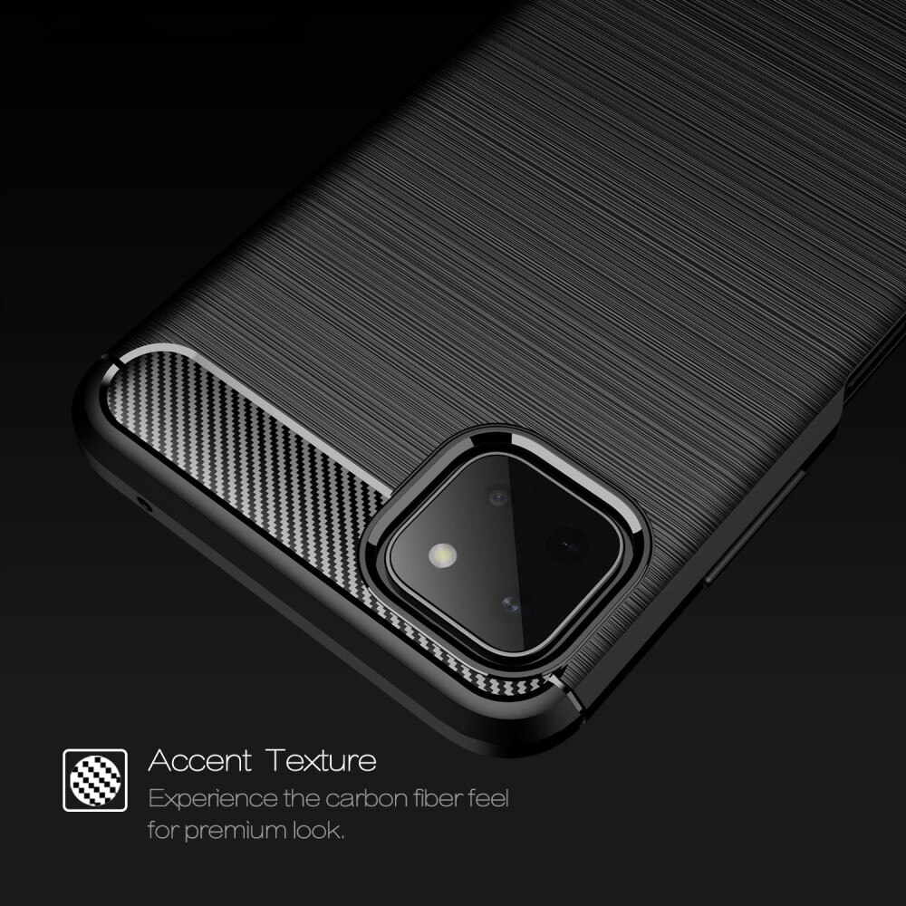 Cover TPU Brushed Samsung Galaxy A22 5G Nero