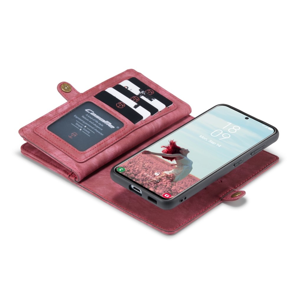 Cover portafoglio Multi-Slot Samsung Galaxy S21 FE Rosso