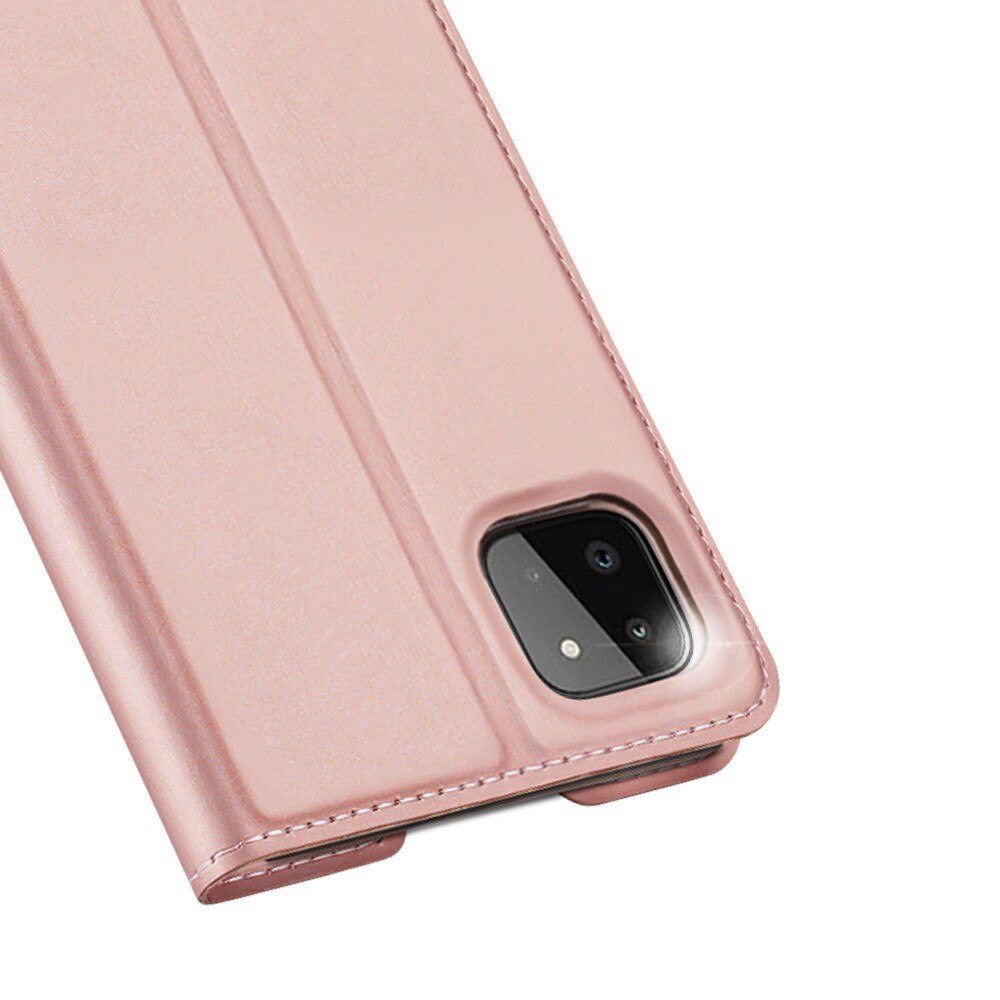 Cover portafoglio Skin Pro Series Samsung Galaxy A22 5G Rose Gold