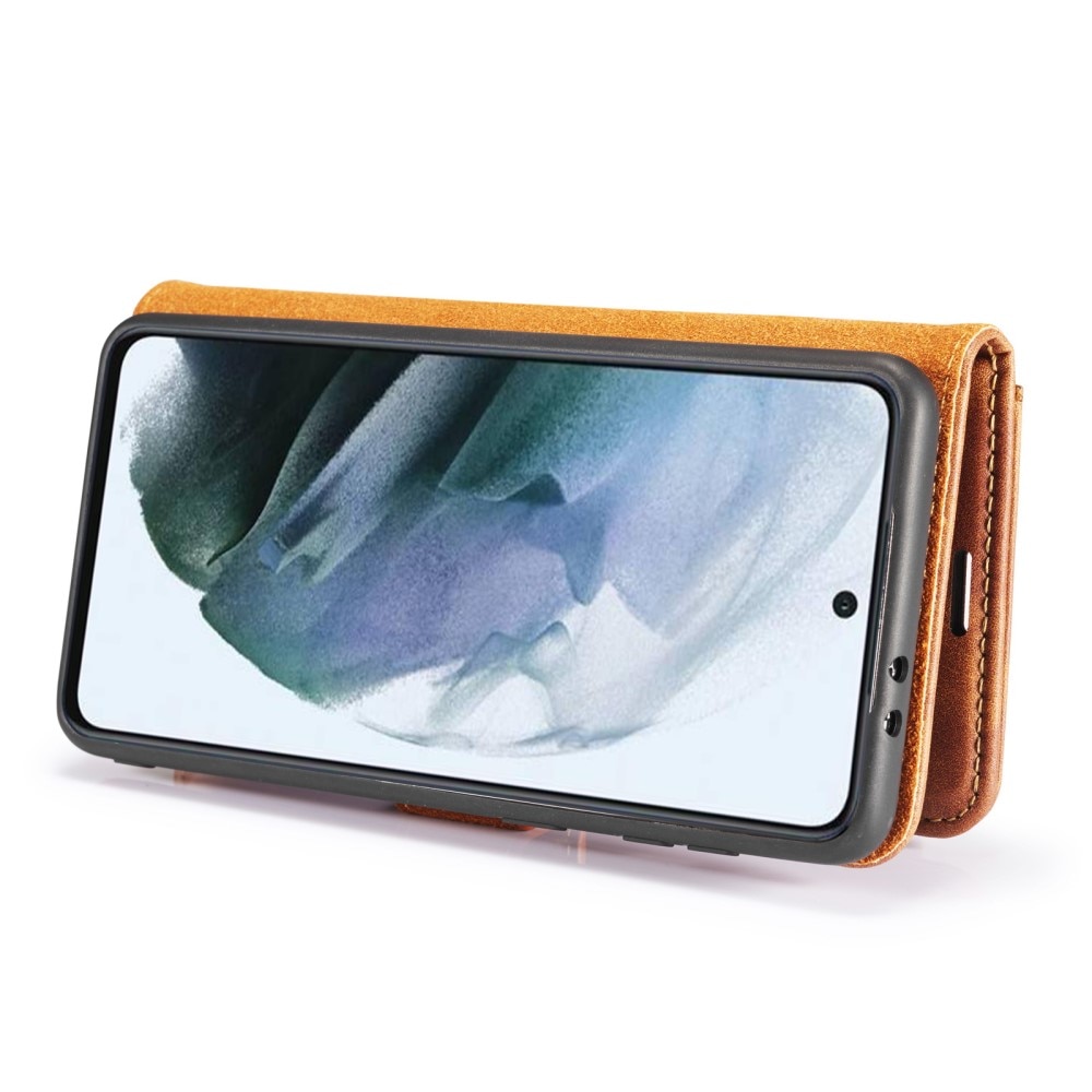 Cover portafoglio Magnet Wallet Samsung Galaxy S21 FE Cognac