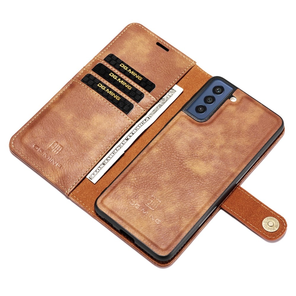 Cover portafoglio Magnet Wallet Samsung Galaxy S21 FE Cognac