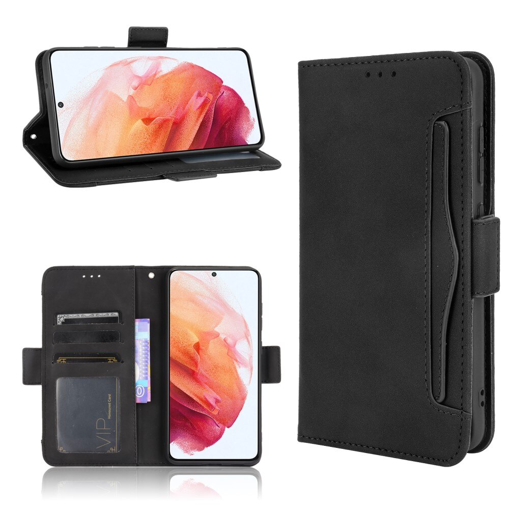 Cover portafoglio Multi Samsung Galaxy S21 FE Nero