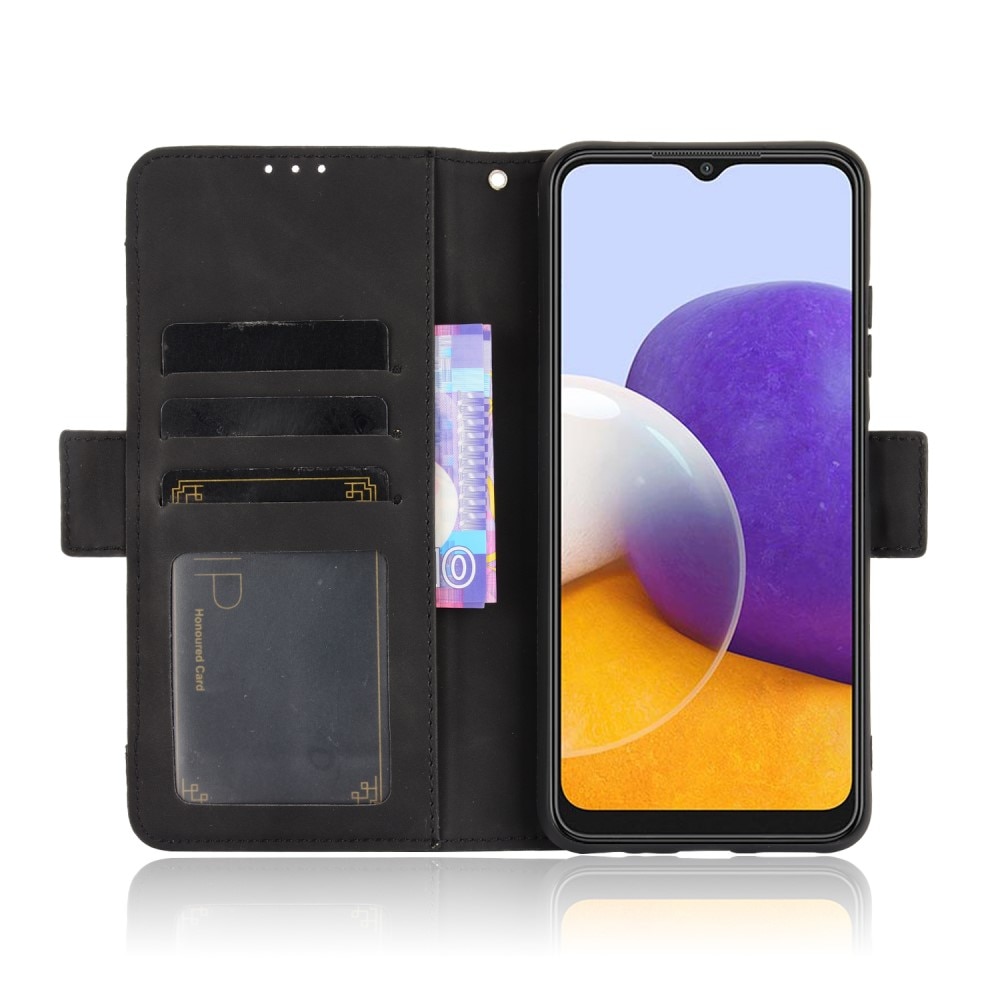 Cover portafoglio Multi Samsung Galaxy A22 5G Nero