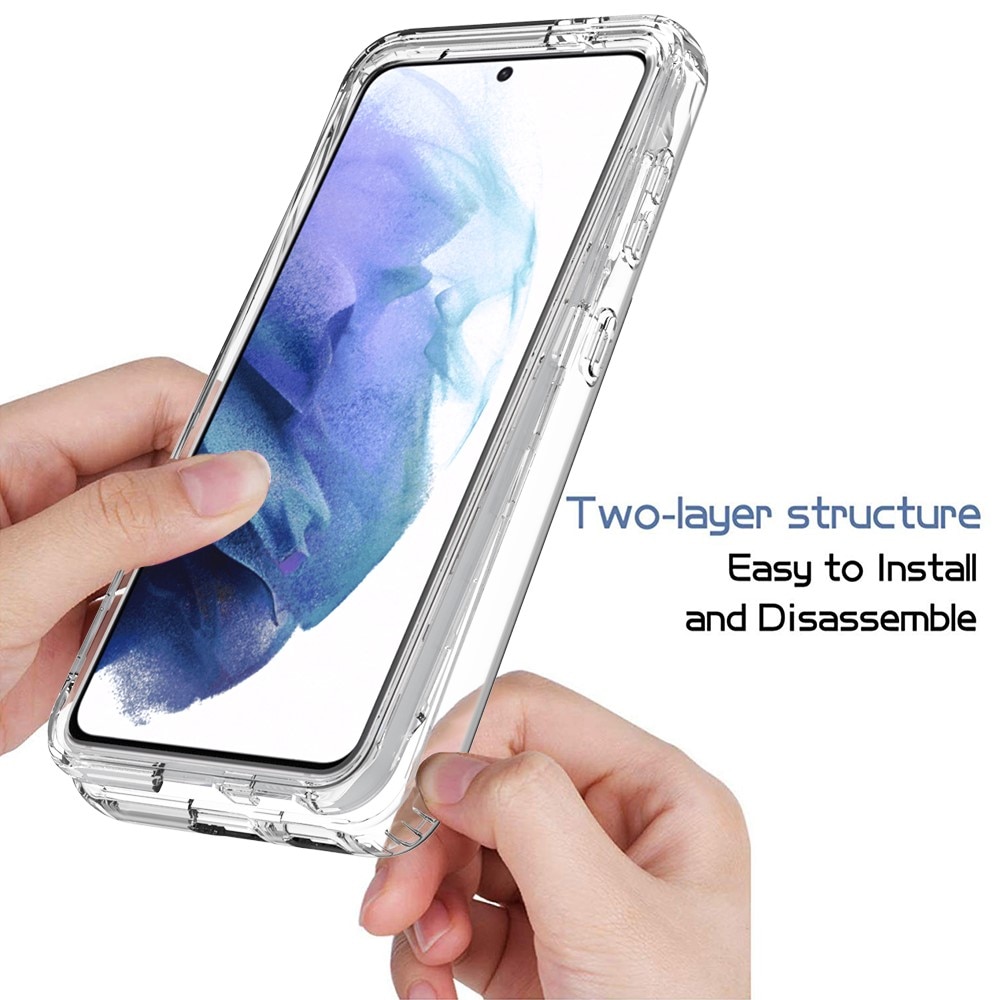 Cover protezione totale Samsung Galaxy S21 trasparente