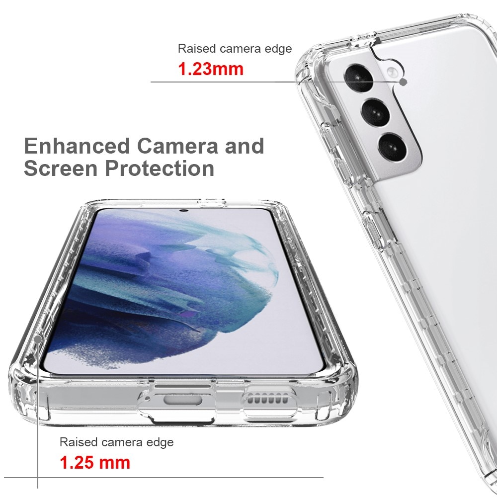 Cover protezione totale Samsung Galaxy S21 trasparente