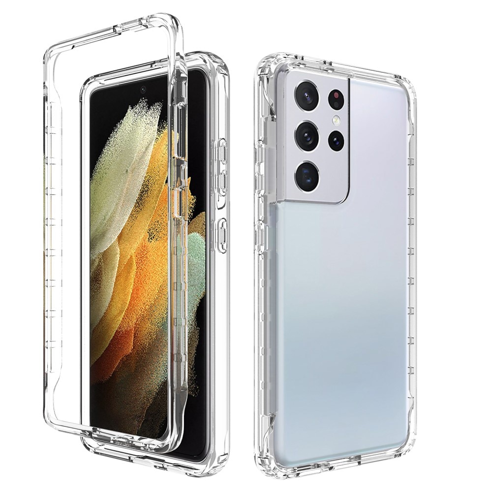 Cover protezione totale Samsung Galaxy S21 Ultra Trasparente