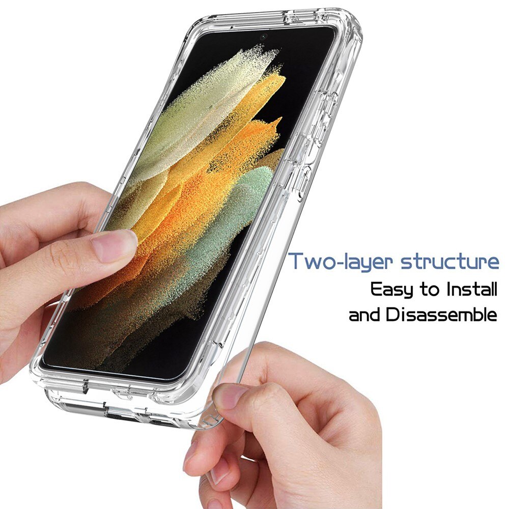 Cover protezione totale Samsung Galaxy S21 Ultra Trasparente