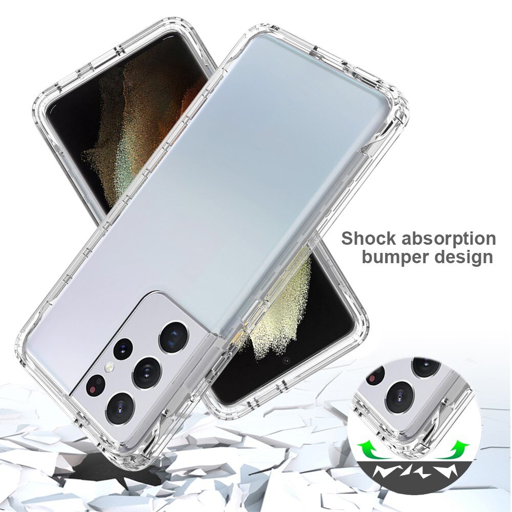 Cover protezione totale Samsung Galaxy S21 Ultra Trasparente