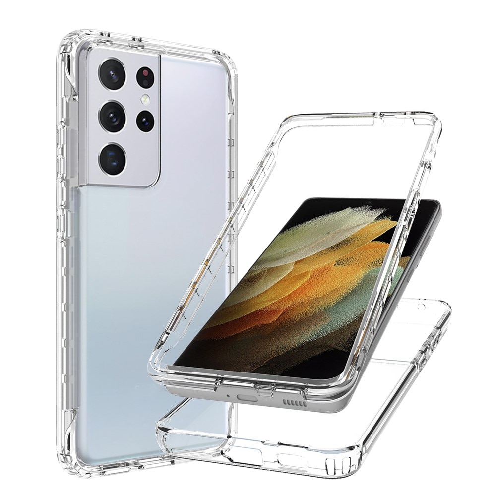 Cover protezione totale Samsung Galaxy S21 Ultra Trasparente