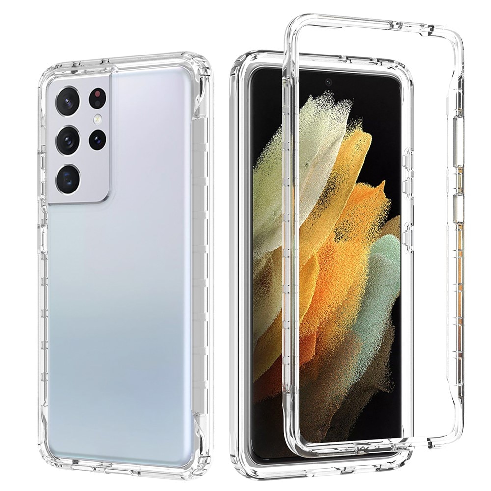 Cover protezione totale Samsung Galaxy S21 Ultra Trasparente