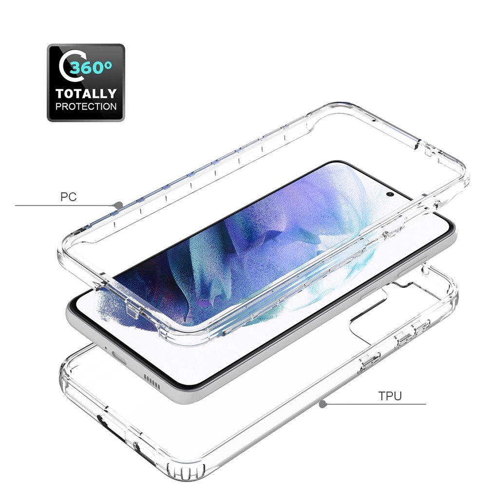 Cover protezione totale Samsung Galaxy S21 Plus Trasparente