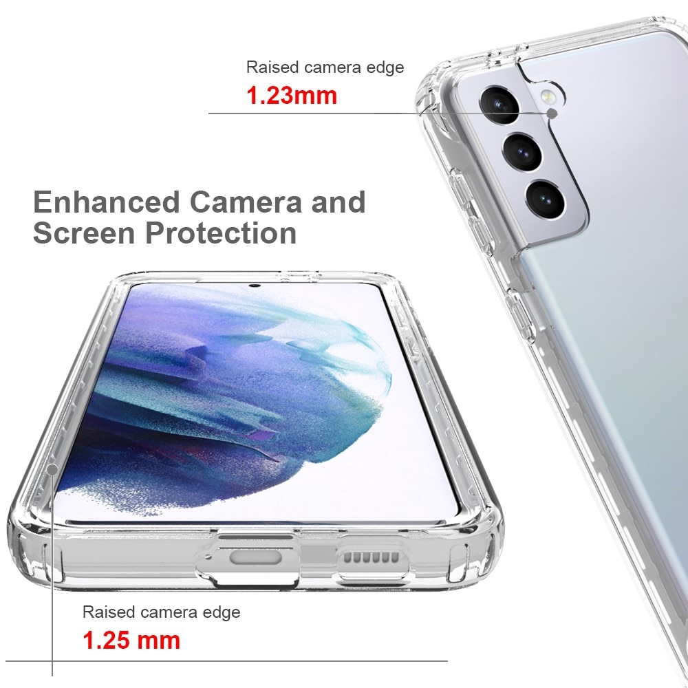 Cover protezione totale Samsung Galaxy S21 Plus trasparente