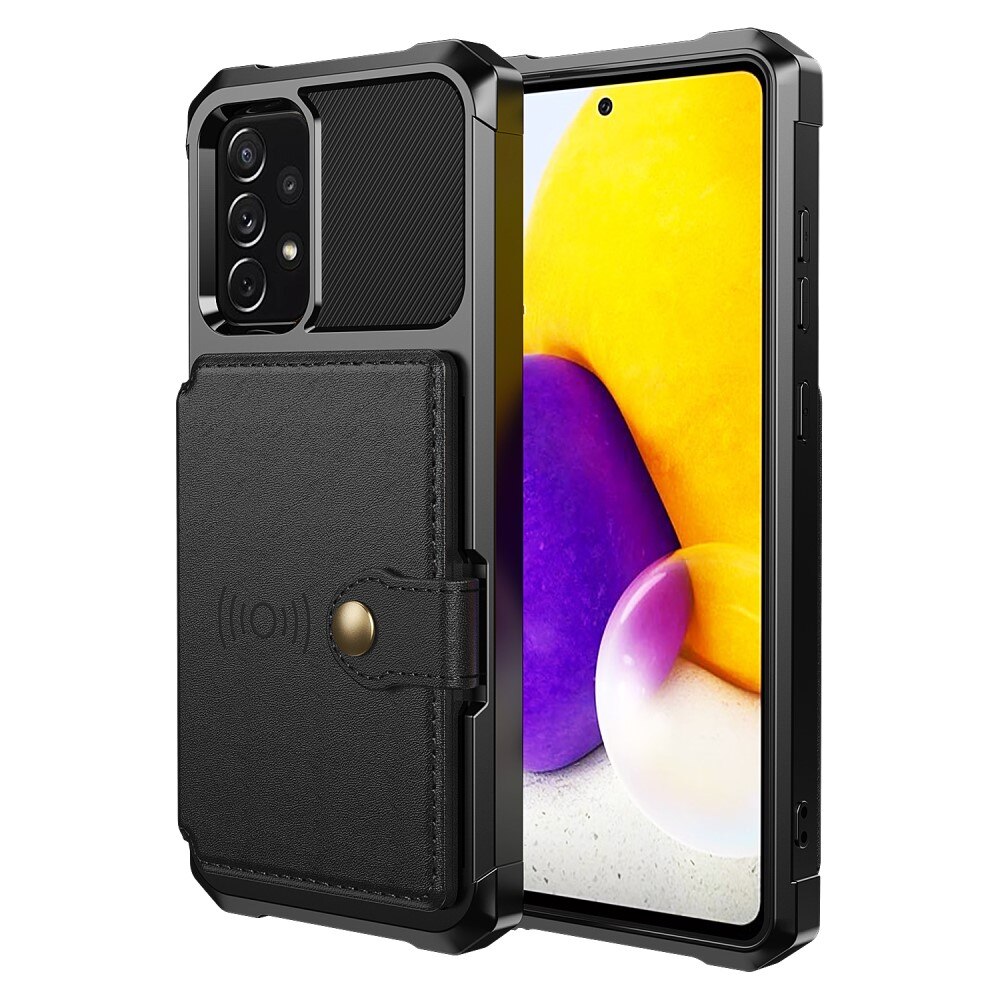 Cover con portacarte Tough Multi-slot Samsung Galaxy A52/A52s Nero