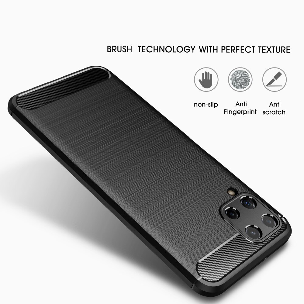 Cover TPU Brushed Samsung Galaxy A22 4G Nero