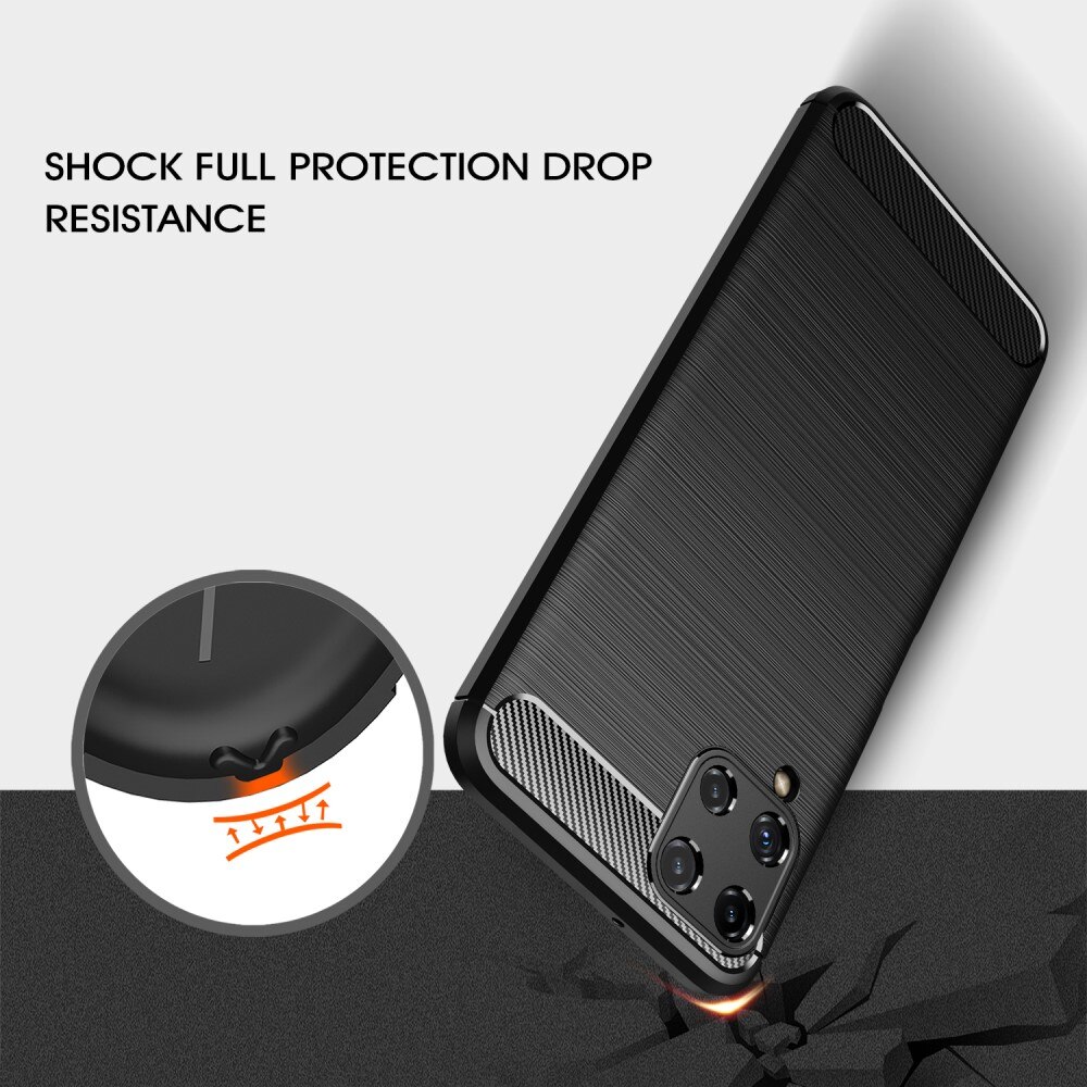 Cover TPU Brushed Samsung Galaxy A22 4G Nero
