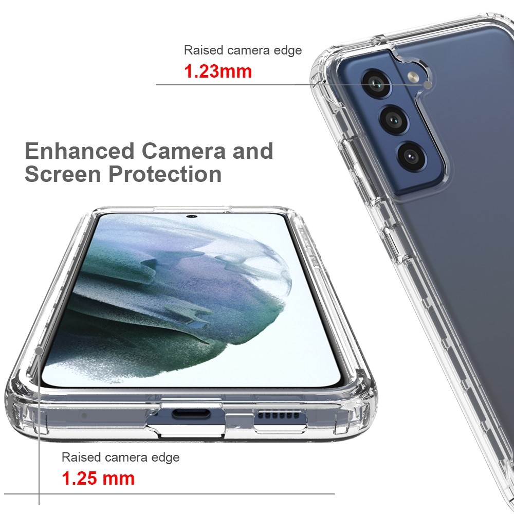 Cover protezione totale Samsung Galaxy S21 FE trasparente
