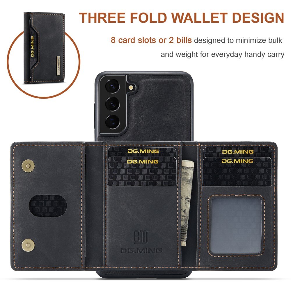 Cover Magnetic Card SlotSamsung Galaxy S21 FE Nero