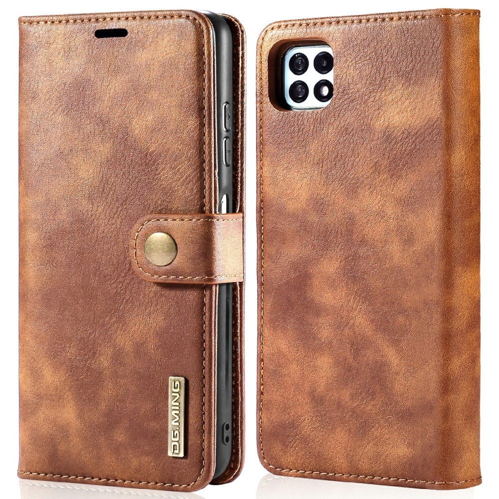 Cover portafoglio Magnet Wallet Samsung Galaxy A22 5G Cognac