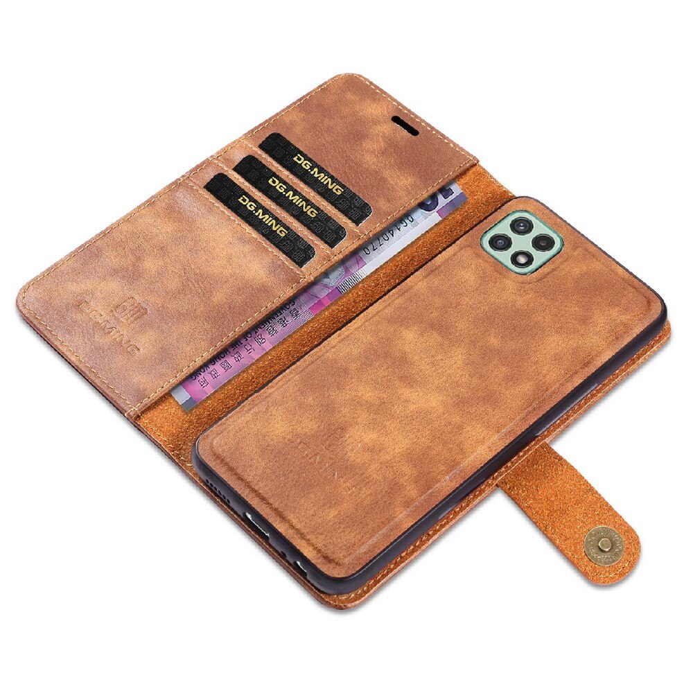 Cover portafoglio Magnet Wallet Samsung Galaxy A22 5G Cognac