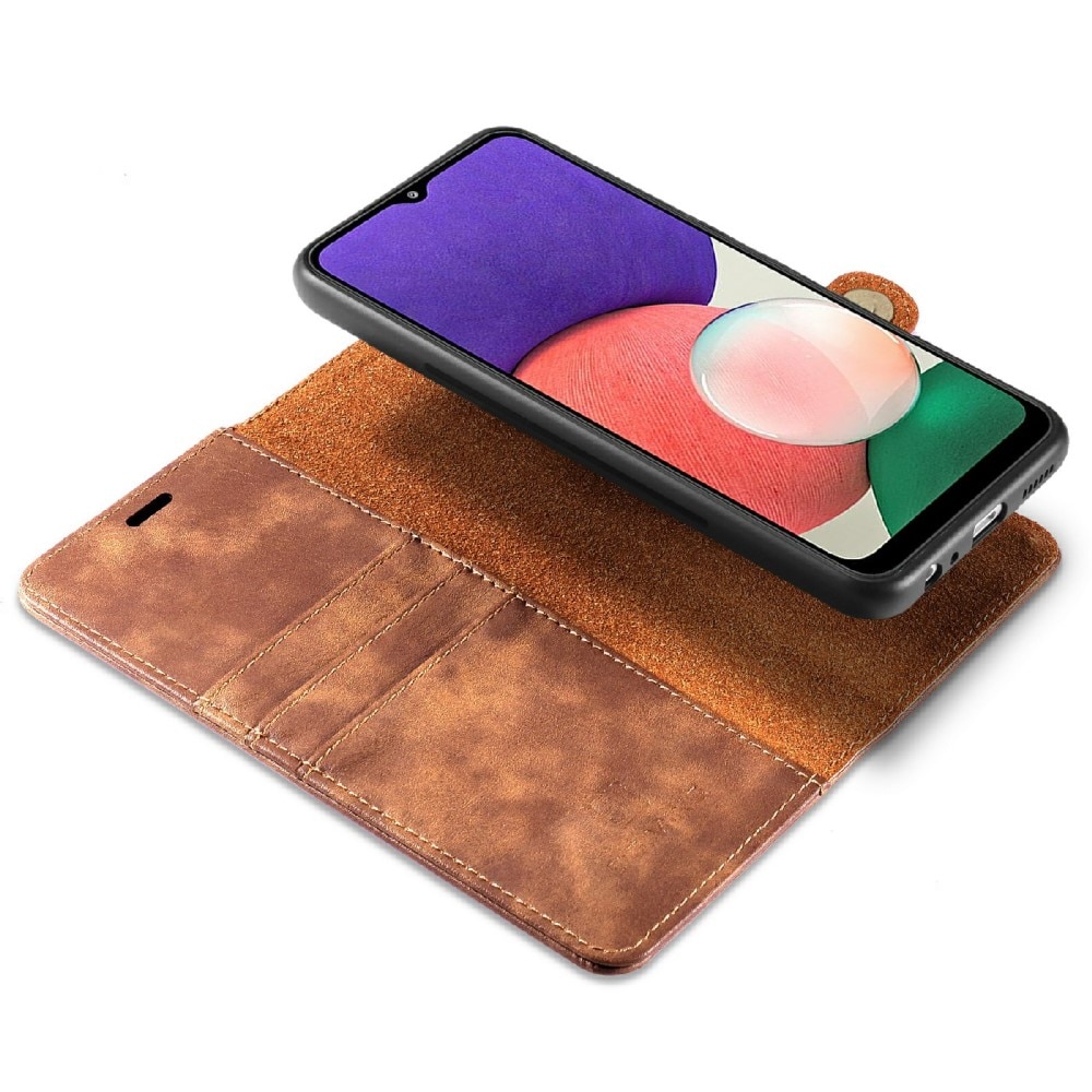 Cover portafoglio Magnet Wallet Samsung Galaxy A22 5G Cognac