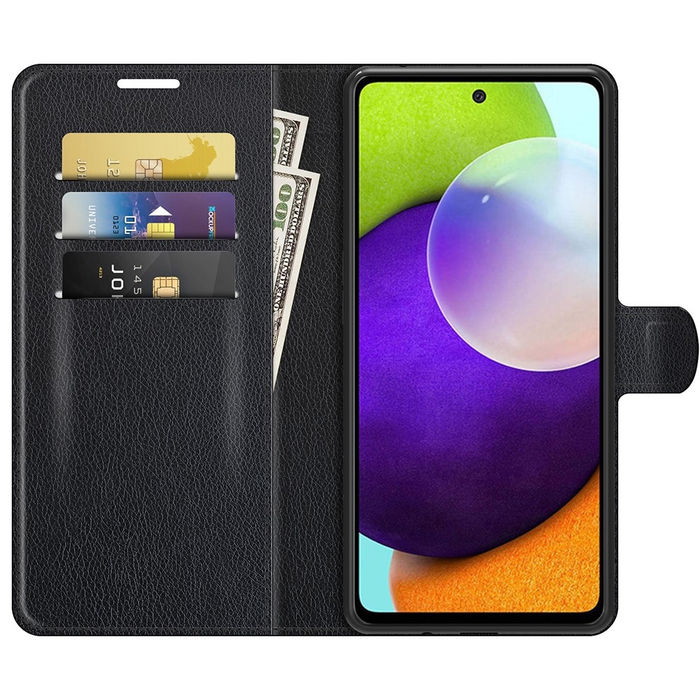 Cover portafoglio Samsung Galaxy A52/A52s Nero