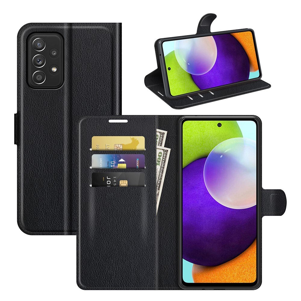 Cover portafoglio Samsung Galaxy A52/A52s Nero