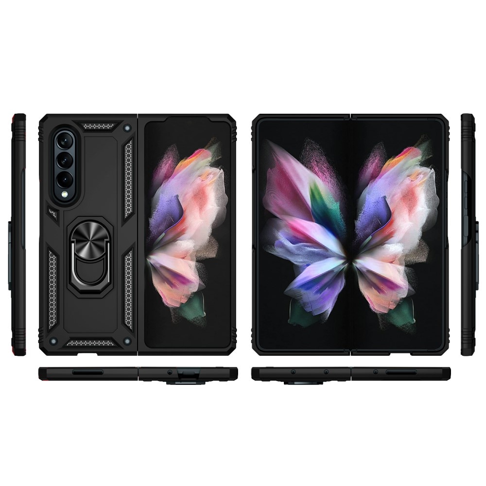 Cover ibride con anello Samsung Galaxy Z Fold 3 nero