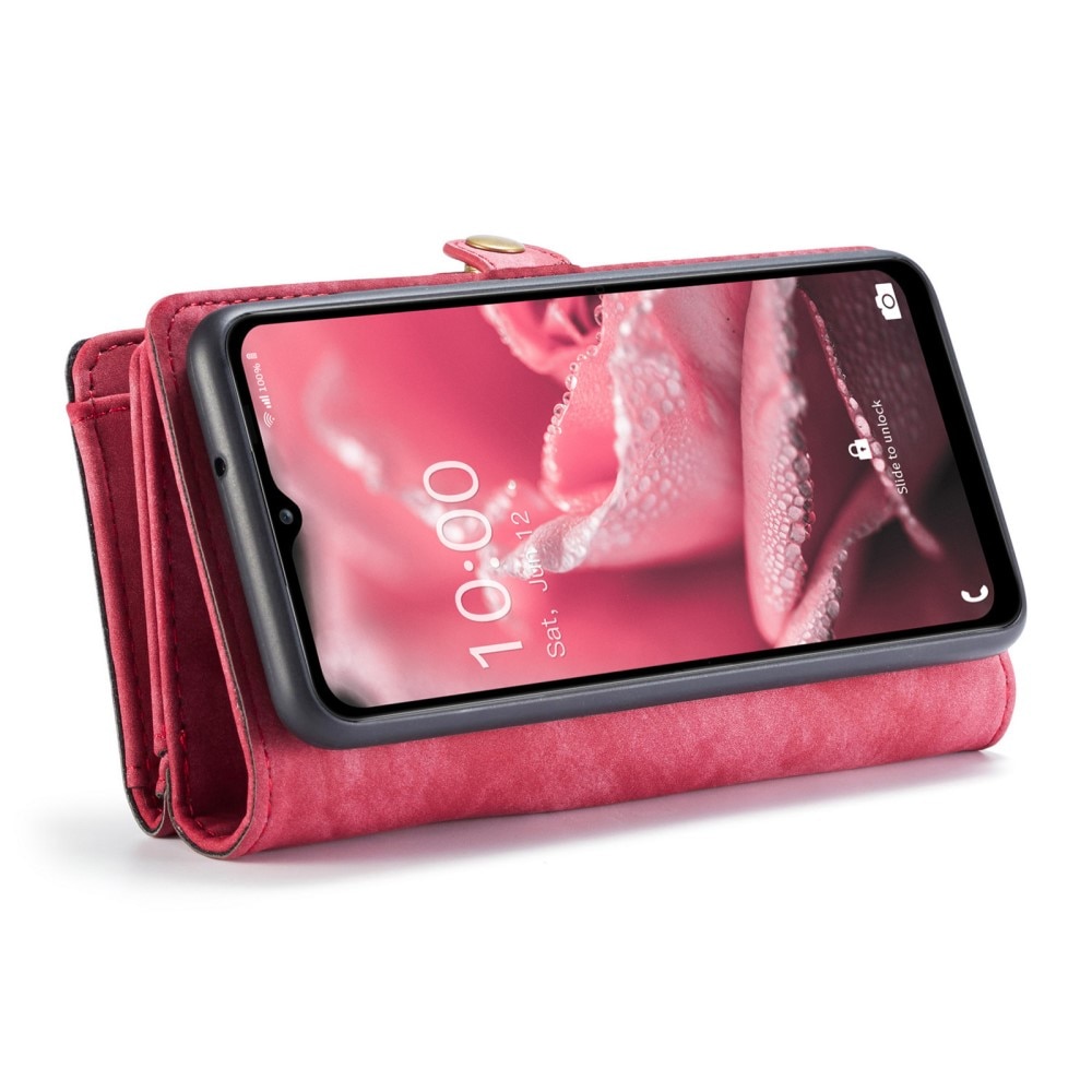 Cover portafoglio Multi-Slot Samsung Galaxy A12 5G Rosso