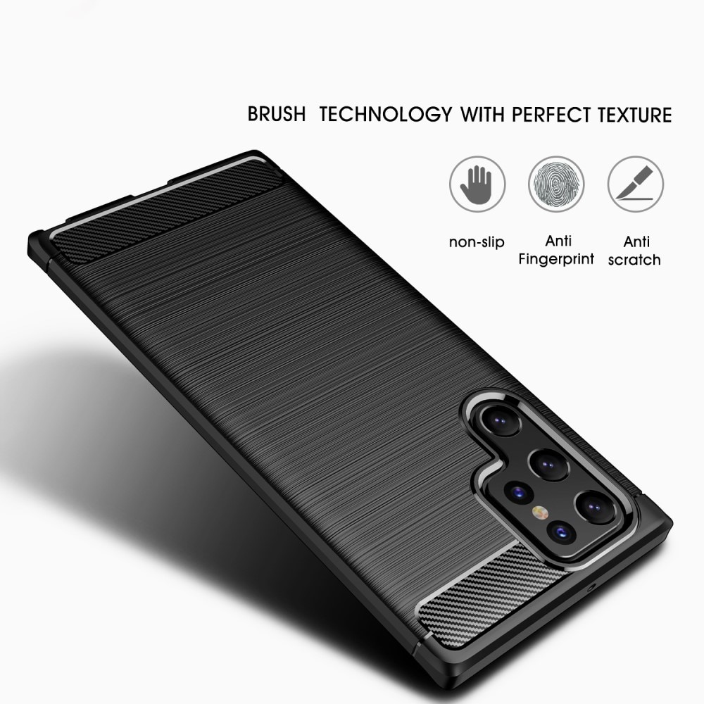 Cover Brushed TPU Case Samsung Galaxy S22 Ultra Black