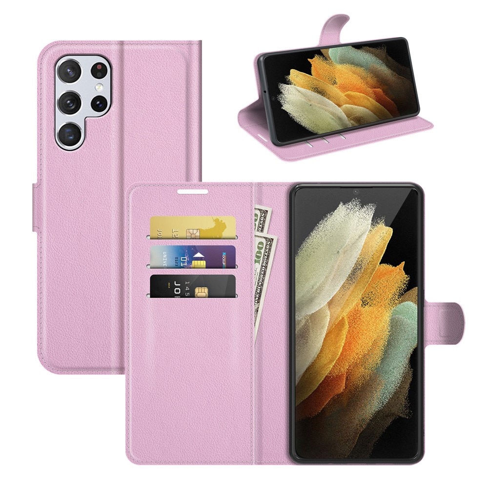 Cover portafoglio Samsung Galaxy S22 Ultra Rosa