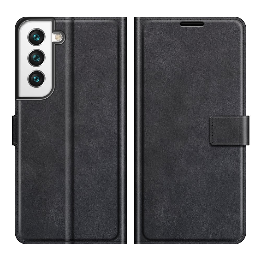 Cover portafoglio Leather Wallet Samsung Galaxy S22 Black