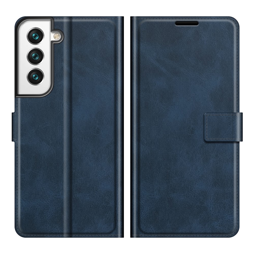 Cover portafoglio Leather Wallet Samsung Galaxy S22 Blue