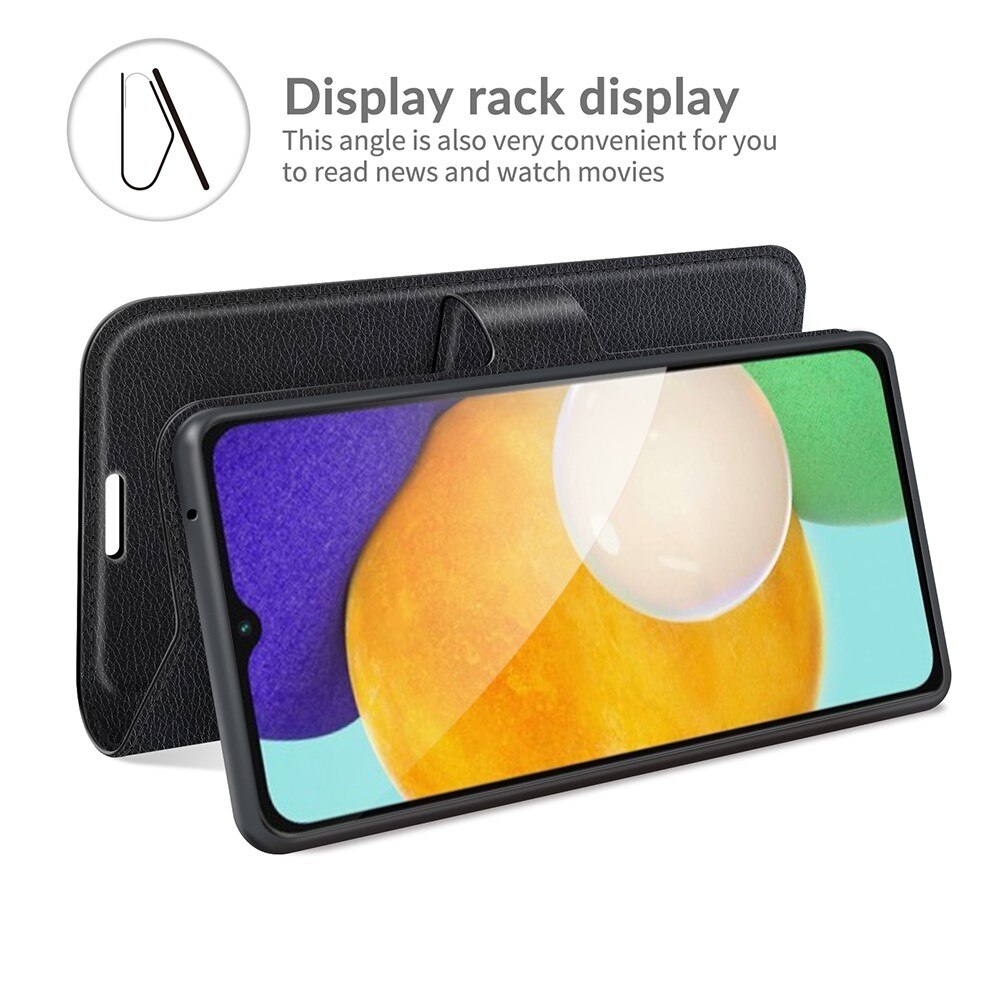 Cover portafoglio Samsung Galaxy A04s Nero